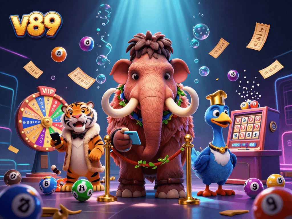 Taruhan slot di v89 dengan bouncer mammoth dan tamu VIP yang menarik.