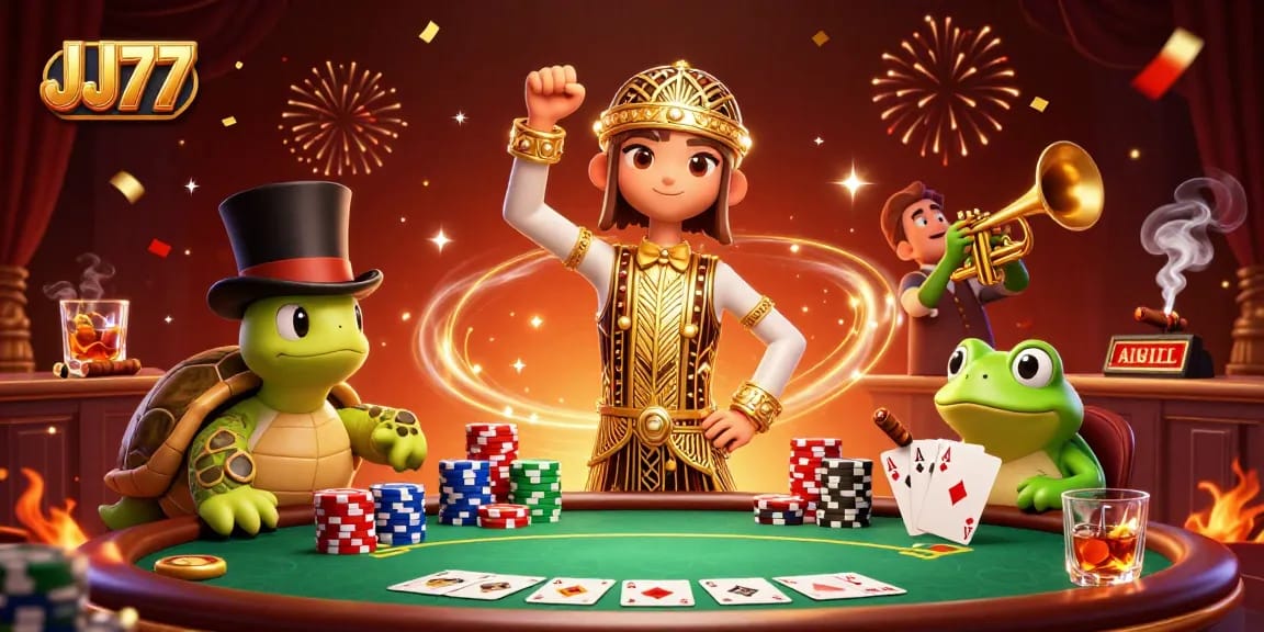 Experience the thrill of winning real money with JJ77 at a lively gaming scene filled with excitement.