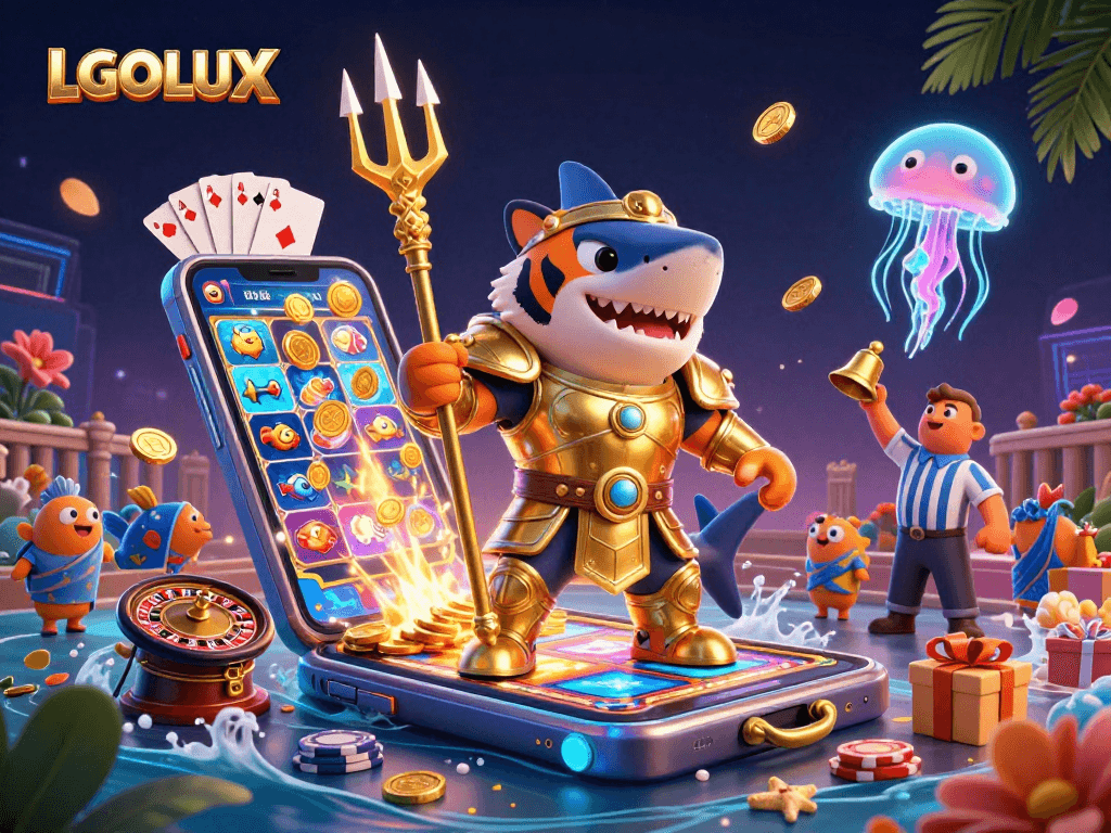 Experience LGOLUX's innovative slots with animated visuals of wins and gameplay excitement.