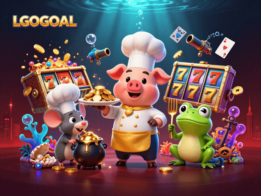 Join the action with LGOGOAL's vibrant slots and games featuring gold and fun elements!