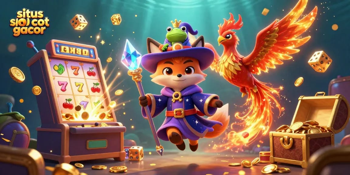 Engage in thrilling slots with situs slot gacor amidst a vibrant casino fantasy.