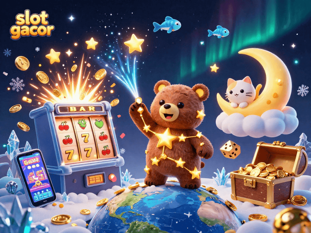 Slot gacor membawa keberuntungan dengan mesin slot bercahaya penuh koin dan hadiah yang menggembirakan.