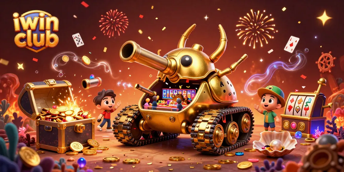 Experience the thrill of iwin club with a fantastical 3D casino adventure featuring a unique tank and bonus elements.