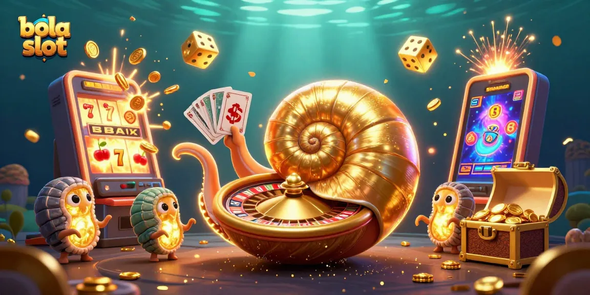 Experience the excitement of bola slot with dazzling 3D casino elements and jackpot explosions enriching the scene.