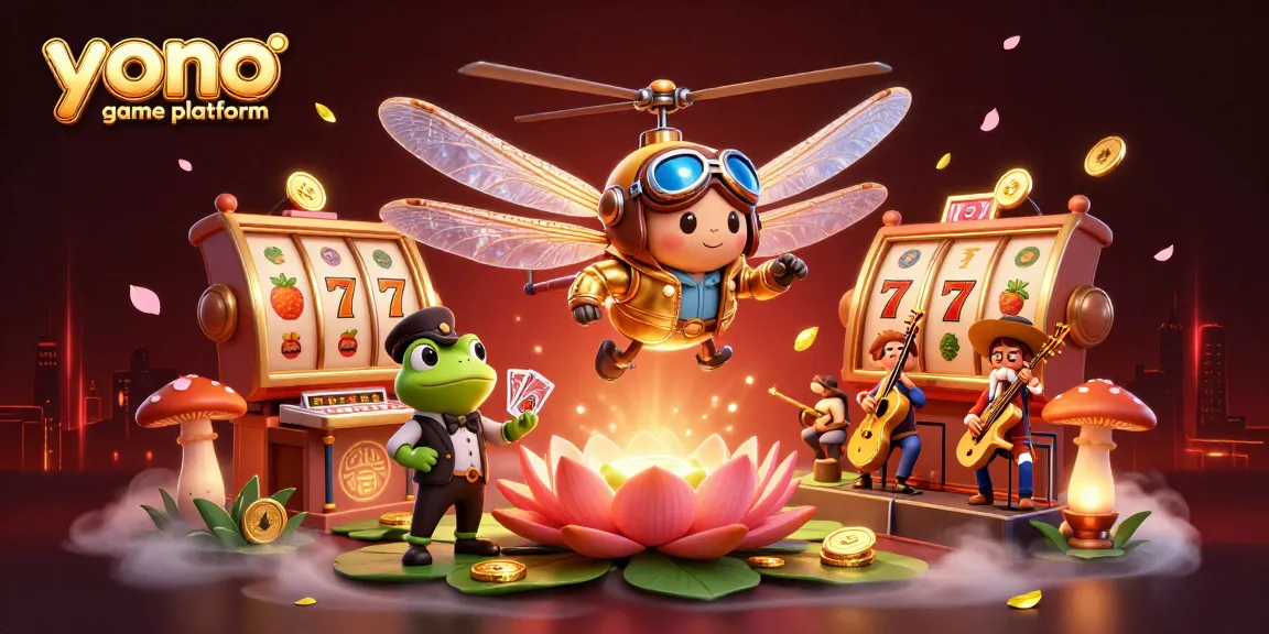 Permainan unggulan yono game platform dengan karakter kartun ceria dan elemen jackpot yang menarik.