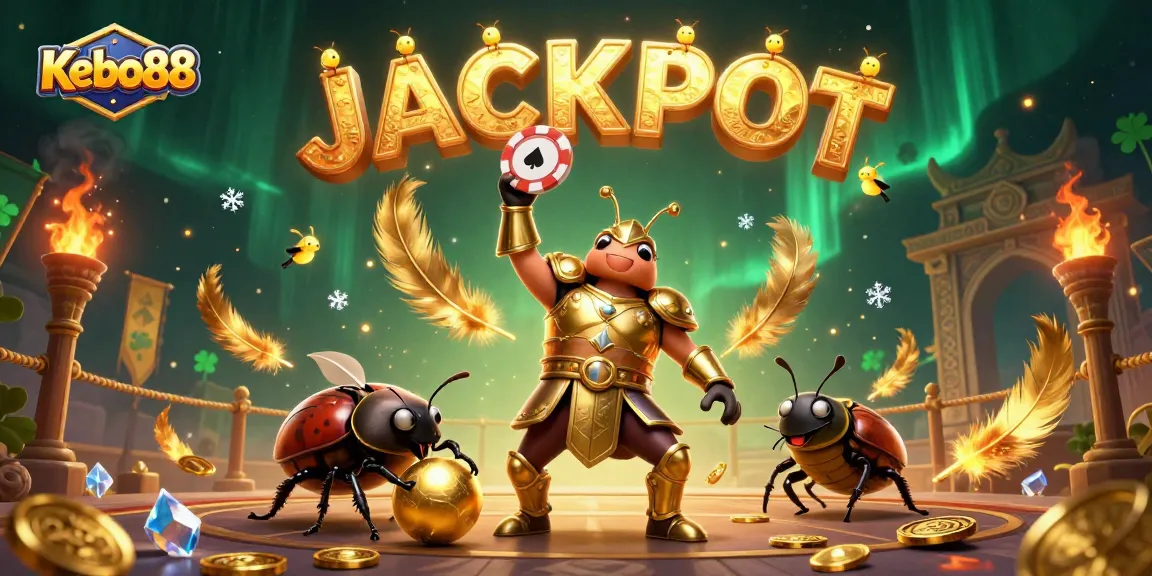 Menangkan jackpot di Kebo88 dengan ilustrasi kasino yang penuh aksi dan detail.
