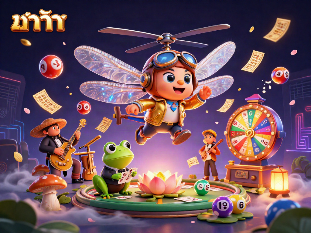 Engage in thrilling บาคาร่า action amidst a vibrant casino scene with unique characters and rich visuals.
