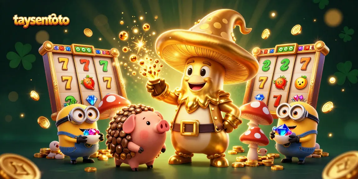 Menangkan jackpot di taysentoto dengan karakter ajaib dan simbol slot berkilau.