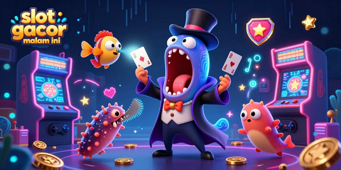 Engage in thrilling gameplay with slot gacor malam ini in a vibrant casino-themed scene.