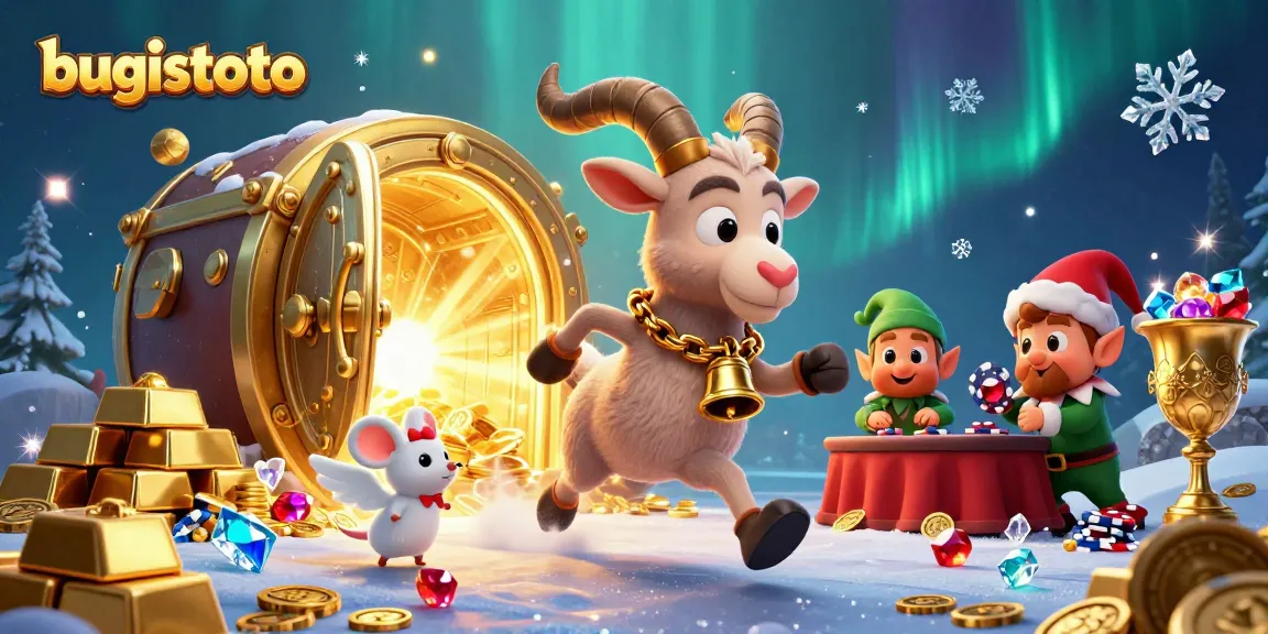 gambarlah bugistoto dengan Krampus dan peri yang mencuri chip poker di kasino
