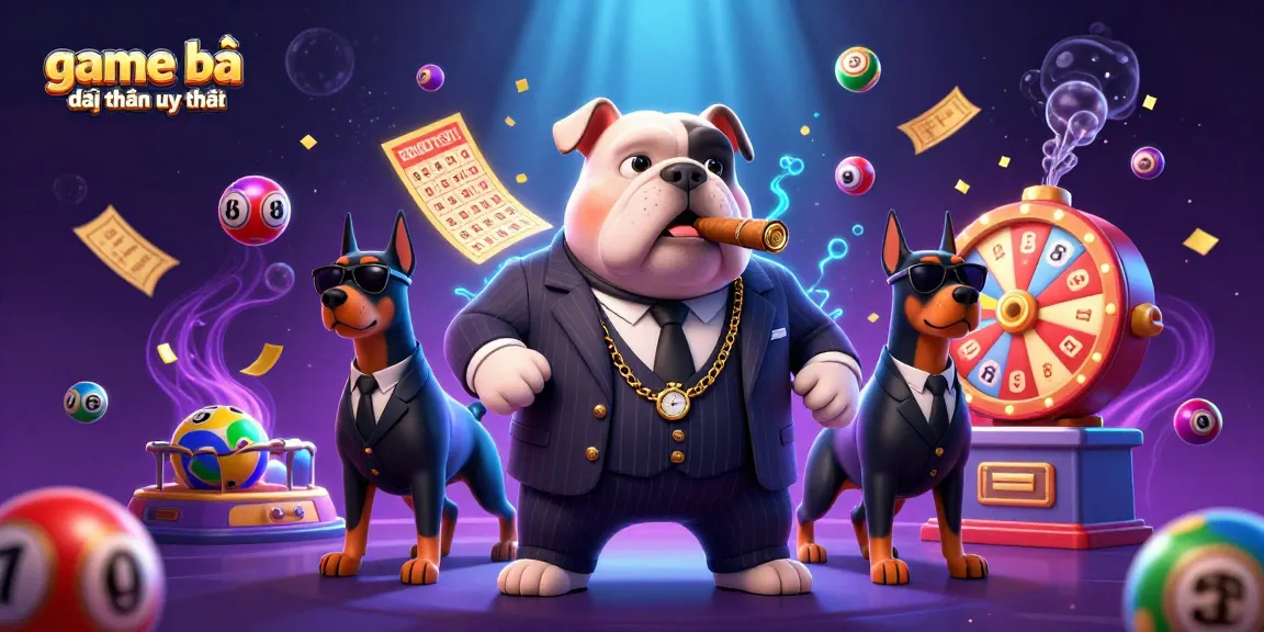 Witness the excitement of game bài đổi thưởng uy tín as mafia characters interact with lottery elements.