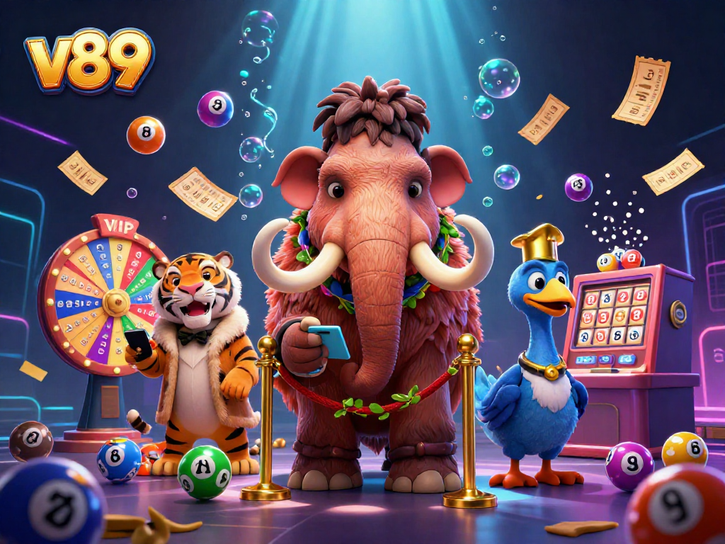 Taruhan slot di v89 dengan bouncer mammoth dan tamu VIP yang menarik.