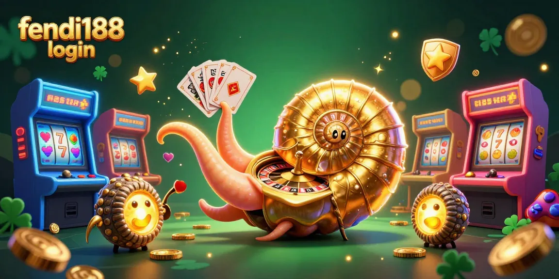Experience the excitement of fendi188 login with a vibrant casino scene featuring a golden nautilus roulette wheel and glowing game elements.