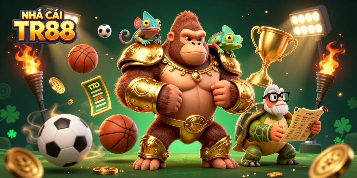 Experience thrilling gaming at NHÀ CÁI TR88 featuring dynamic elements and colorful characters.