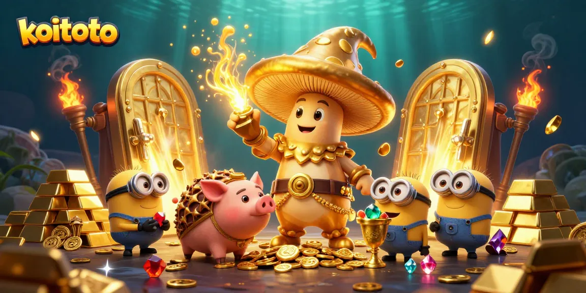 Koitoto mengungkapkan kekayaan melalui si penyihir jamur emas dan teman-temannya dalam permainan togel.