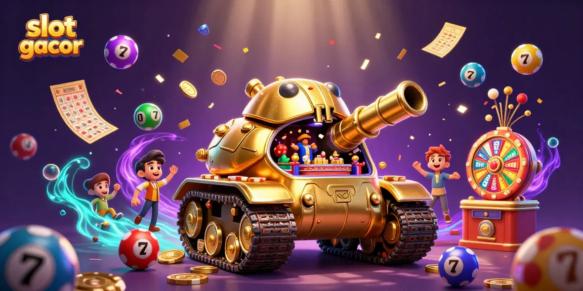 Experience the thrill of slot gacor with this vibrant 3D illustration packed with casino excitement.
