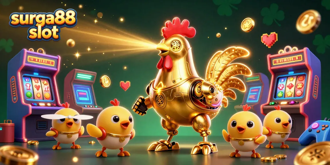 Experience excitement with surga88 slot, featuring vibrant characters and casino elements.