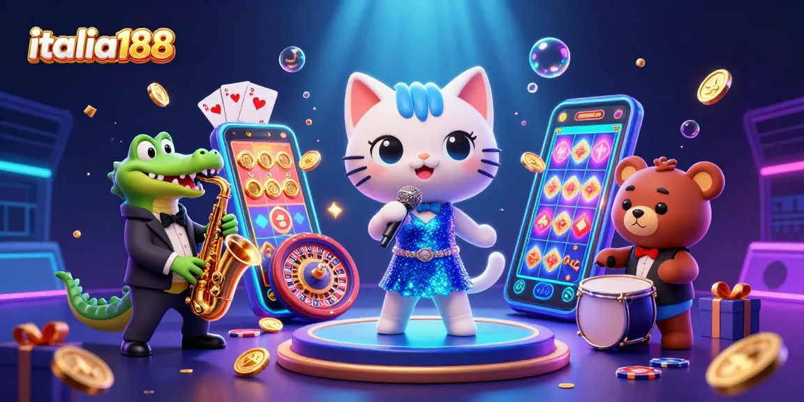 Slot gacor di italia188 menyajikan pengalaman bermain menarik dengan karakter lucu dan elemen kasino.