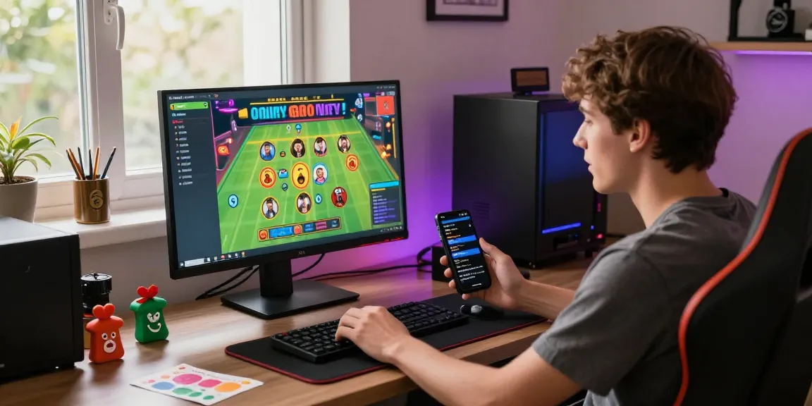 Pengguna rajatogel menikmati permainan lotere online dengan nyaman, dikelilingi suasana modern dan pencahayaan yang menarik.