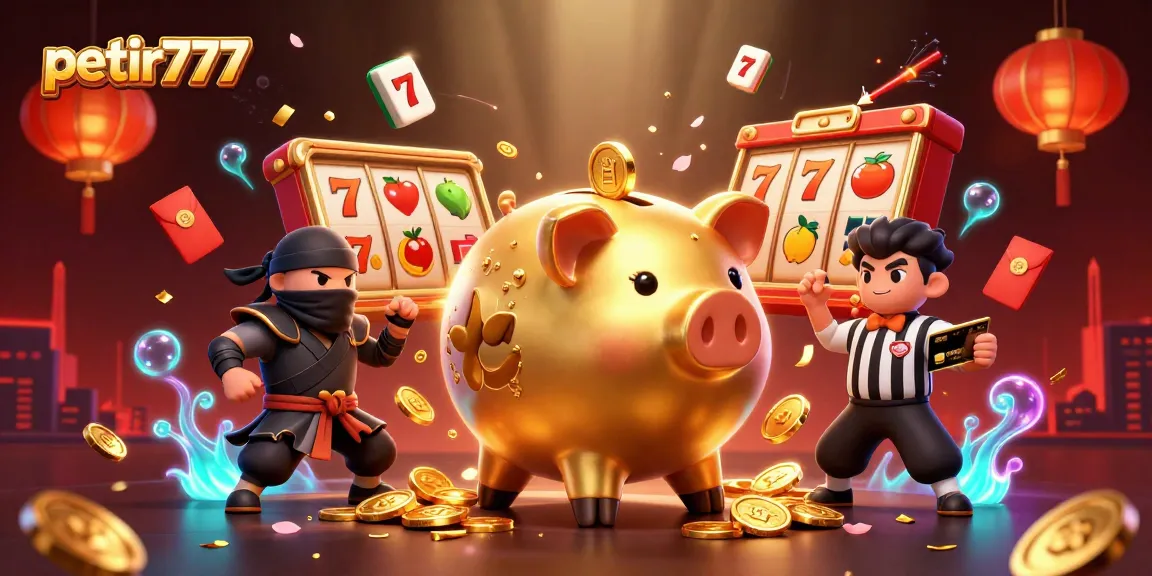 Experience thrilling gameplay at petir777 with the lively piggy bank sumo wrestler and dynamic game elements.