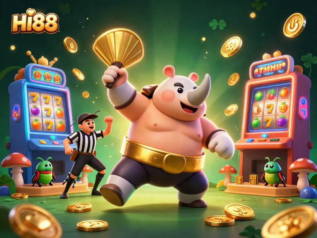 Engage with HI88's electrifying online casino world featuring dynamic 3D elements and vibrant gaming action.