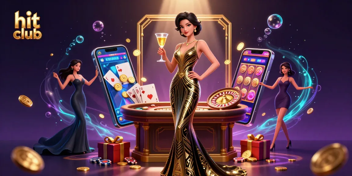 Experience engaging gameplay at hit club with a glamorous Asian woman celebrating at a casino