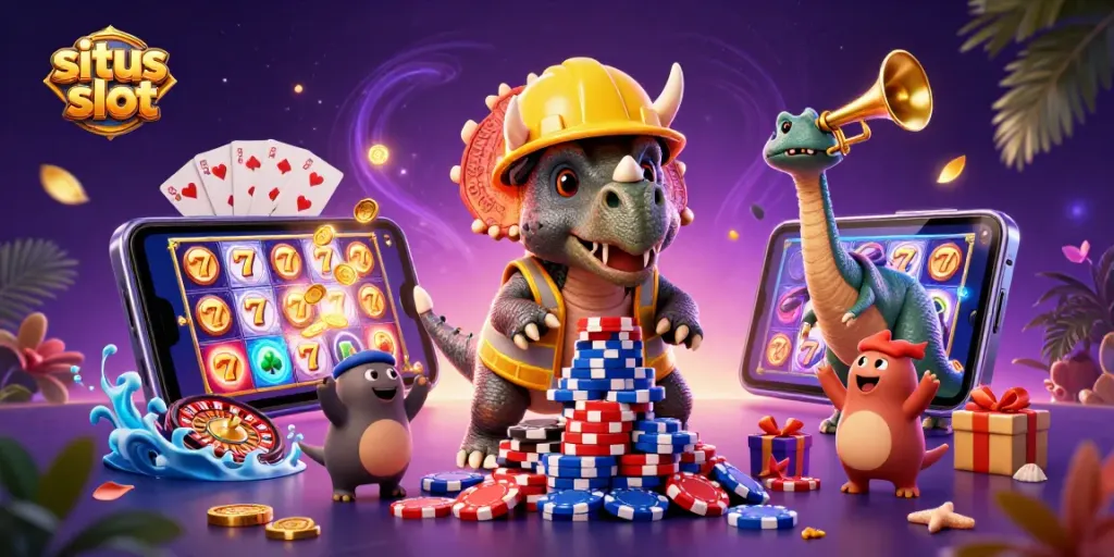 Menghadirkan situs slot teratas dengan karakter 3D unik dan elemen permainan yang menarik, merayakan kemenangan.