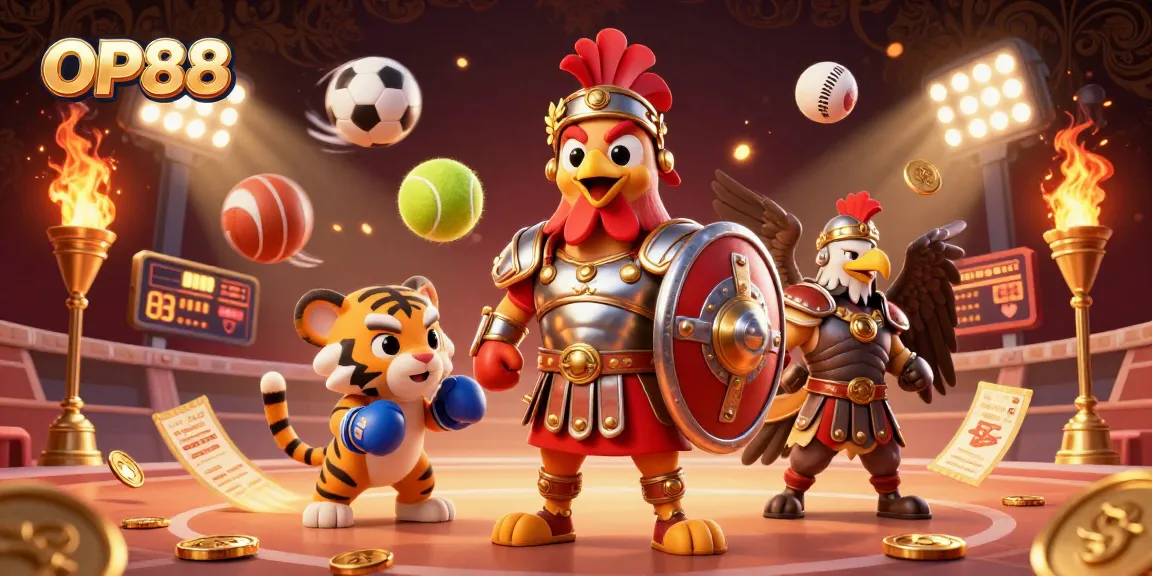 Win big at OP88 with thrilling games featuring gladiators and sports elements