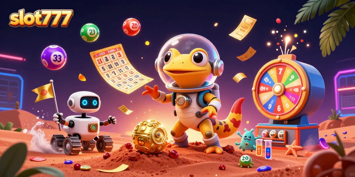 Spin and win big with slot777 in a vibrant, animated casino scene filled with action.