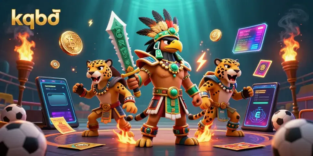 Experience the thrilling kqbđ action as a jaguar warrior and eagle engage with vibrant sports betting elements.