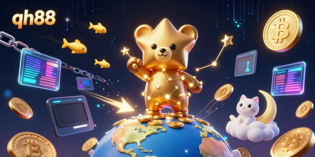 Discover enticing rewards at qh88 with vibrant casino elements and enchanting characters.