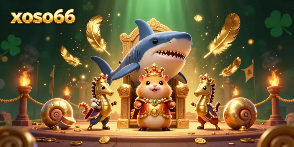 Experience thrilling gameplay at xoso66 with a vibrant casino-themed 3D illustration.