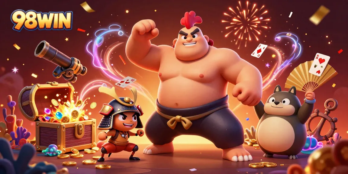 Experience thrilling gaming adventures at 98WIN with dynamic characters and captivating visuals.