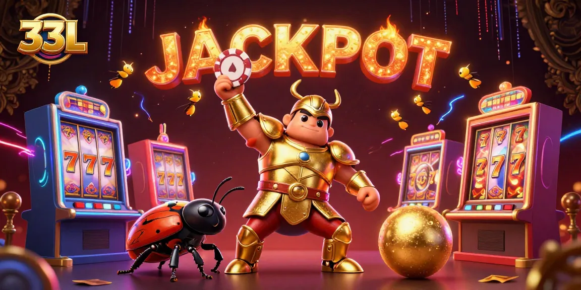 Experience excitement with 33L in this vibrant, dynamic casino-focused digital illustration.