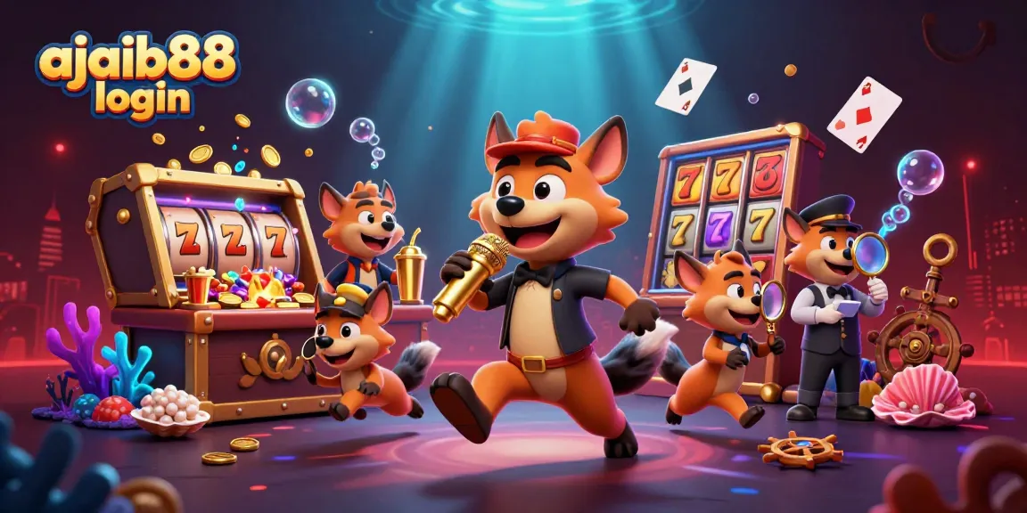 Experience the excitement of ajaib88 login as hyenas entertain at a lively comedy casino club.