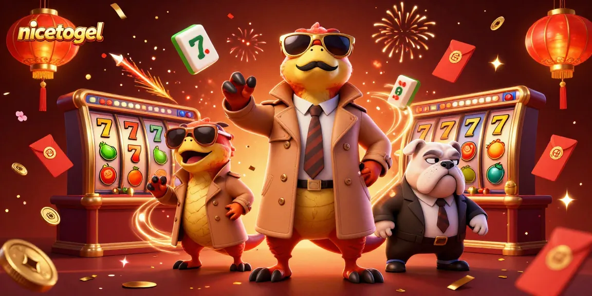 Nicetogel offers a lively casino atmosphere with raptors disguised and classic gambling symbols.