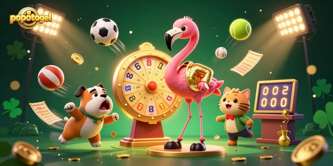 Menangkan lotre dengan popotogel di ilustrasi kasino digital yang menarik.