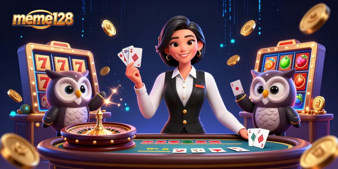 Experience thrilling gameplay at meme128 with expert dealers and engaging slot machines.