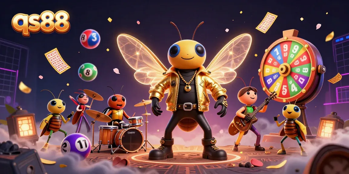 Engage with the thrilling world of qs88, where a cicada rock star and beetle drummer bring vibrant casino excitement alive.