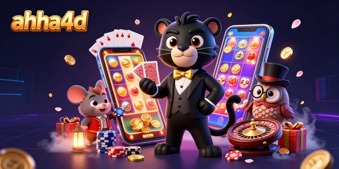 ahha4d showcases a stylish black panther dealing cards, perfect for enhancing your gambling strategy.