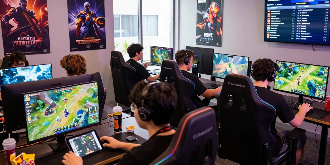 Engaging online gaming scene showcasing dollar4d strategies and intense gamers.