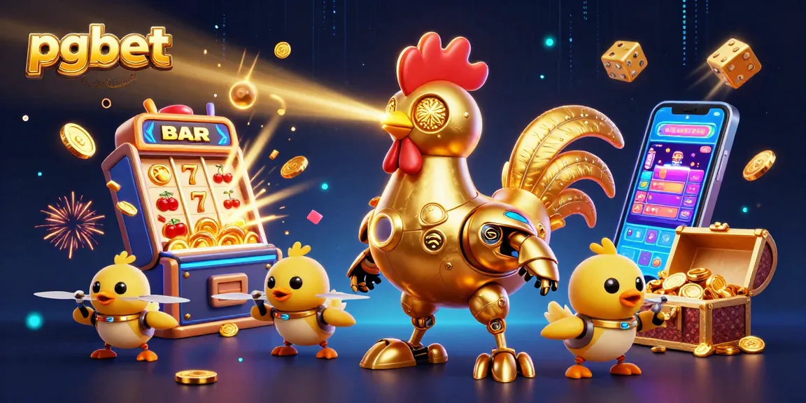 PGBET menghidupkan suasana kasino dengan robot ayam futuristik dan drone anak ayam di tengah jackpot!