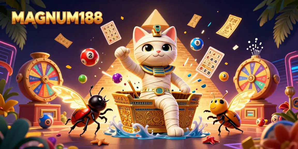 Engage with MAGNUM188's virtual casino experience while exploring dynamic lottery elements and vibrant gaming action.
