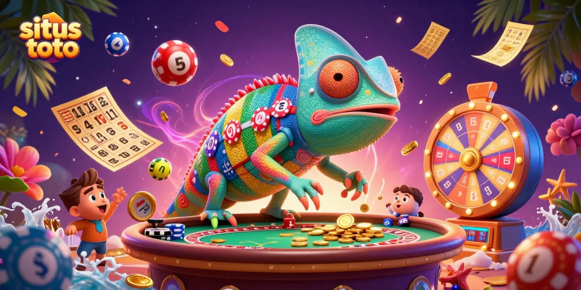 Memenangkan situs toto dengan ilustrasi kasino 3D berwarna-warni yang memukau.