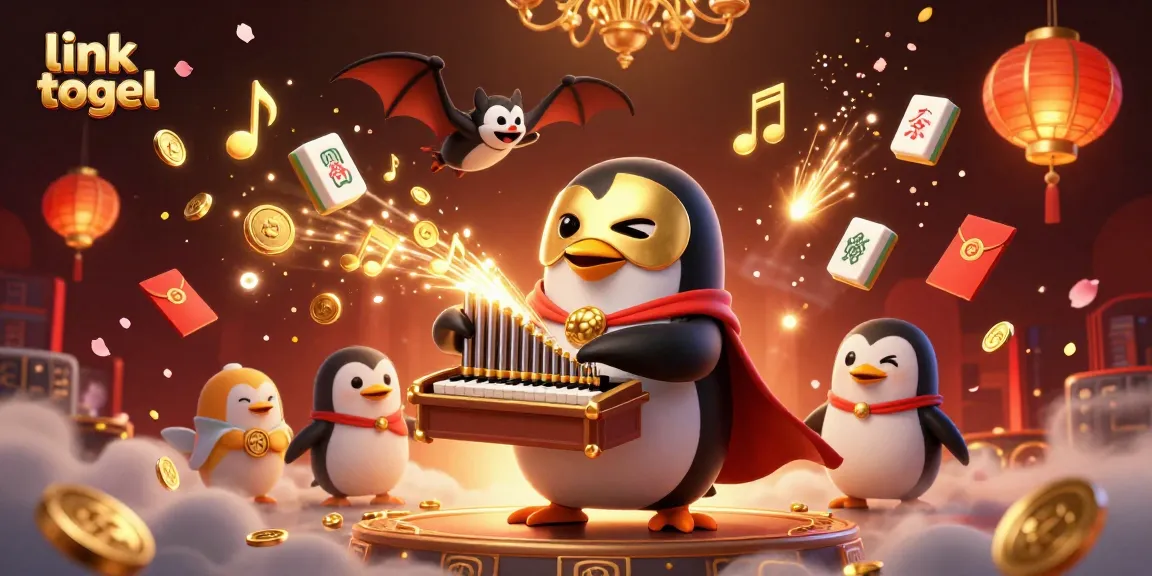 Engage with link togel as cartoon characters celebrate massive wins in a vibrant casino scene.